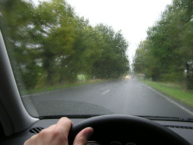jízda za deště